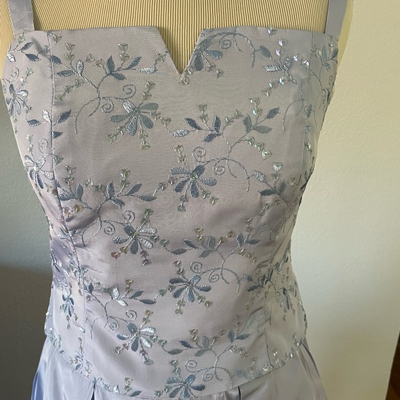 Ever Beauty Petite top and skirt with matching shawl and Ann Taylor purse - Picture 2 of 9